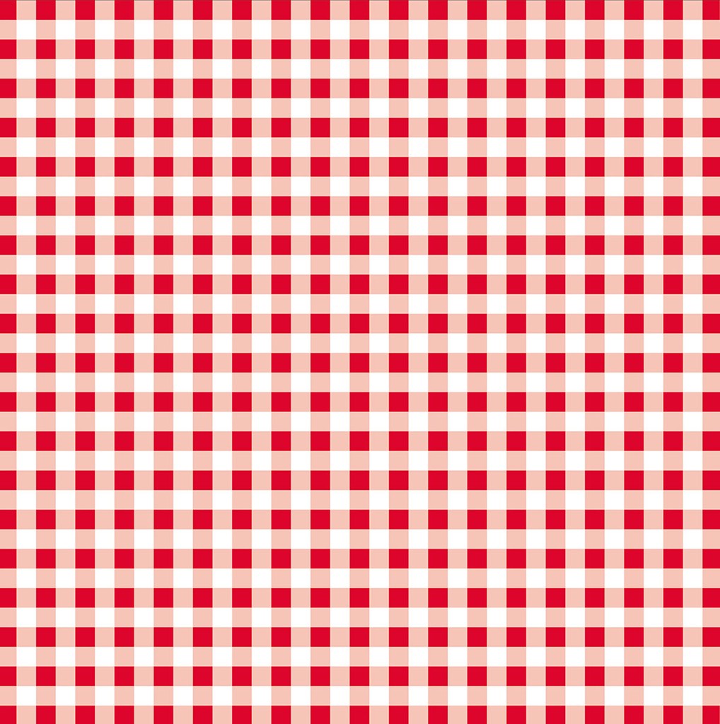 Linclass Tischdecke Karo 80 x 80 cm 1/8-Falz