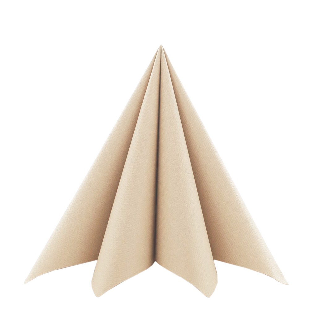 R.-Softpoint Serviette Basic recycled br 40 x 40 cm 1/4 Falz