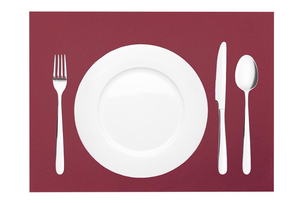 Linclass-Premium Tischsets Basic bordeau 40 x 30 cm