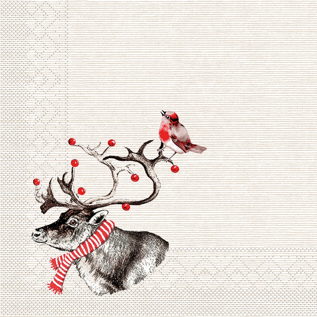 Tissue 3-lagig Serviette Knut 40 x 40 cm 1/4 Falz