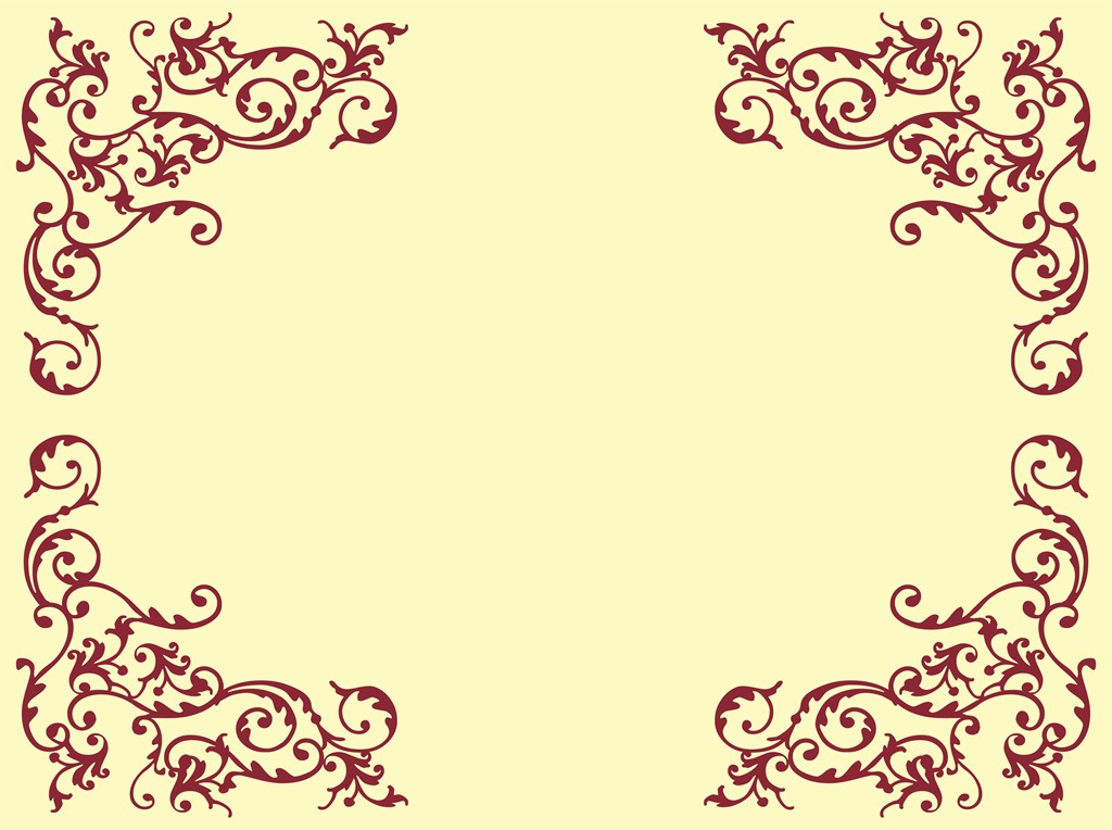 Linclass Tischsets Pomp creme-bordeaux 40 x 30 cm