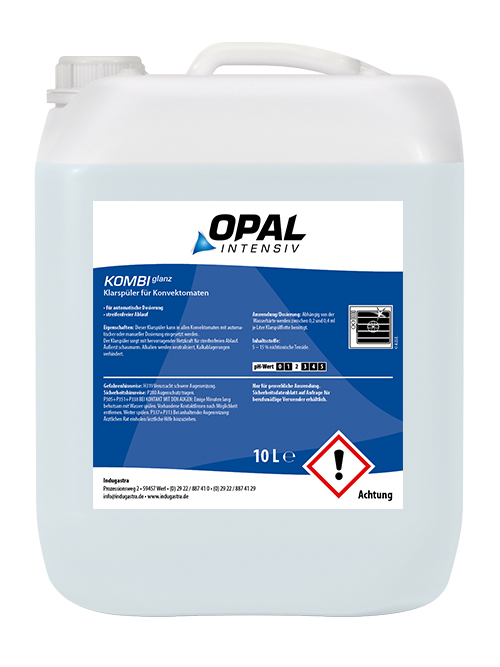 Opal Kombi Glanz, 10 Liter Klarspüler für Konvektomaten Opal Kombi Glanz, 10 Liter Klarspüler für Konvektomaten