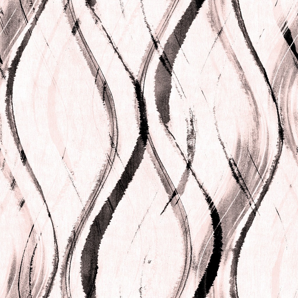 Linclass Serviette Albi rosé-schwarz 40 x 40 cm 1/4 Falz