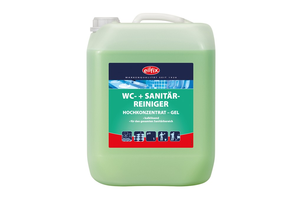 WC- und Sanitärreiniger Gel/grün, 10 Lit