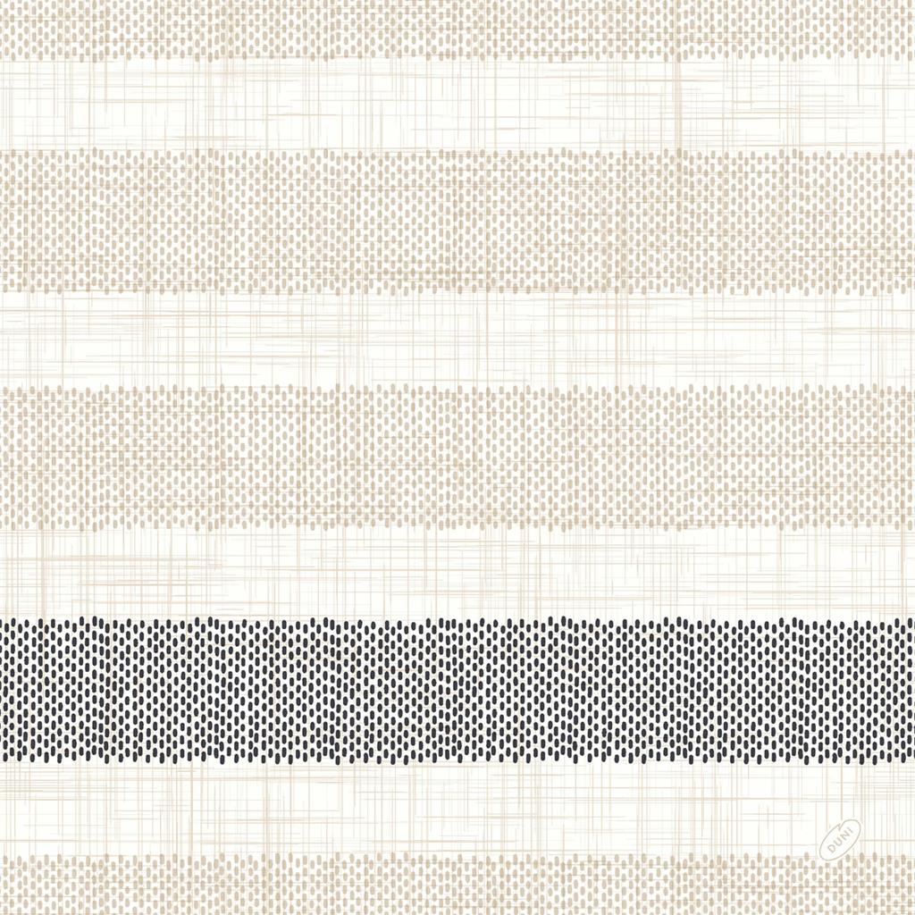 Dunilin Servietten 1/4 Falz Rigato black, 40x40cm