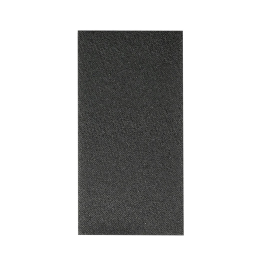 Linclass Serviette Basic schwarz 48 x 48 cm 1/8 Falz