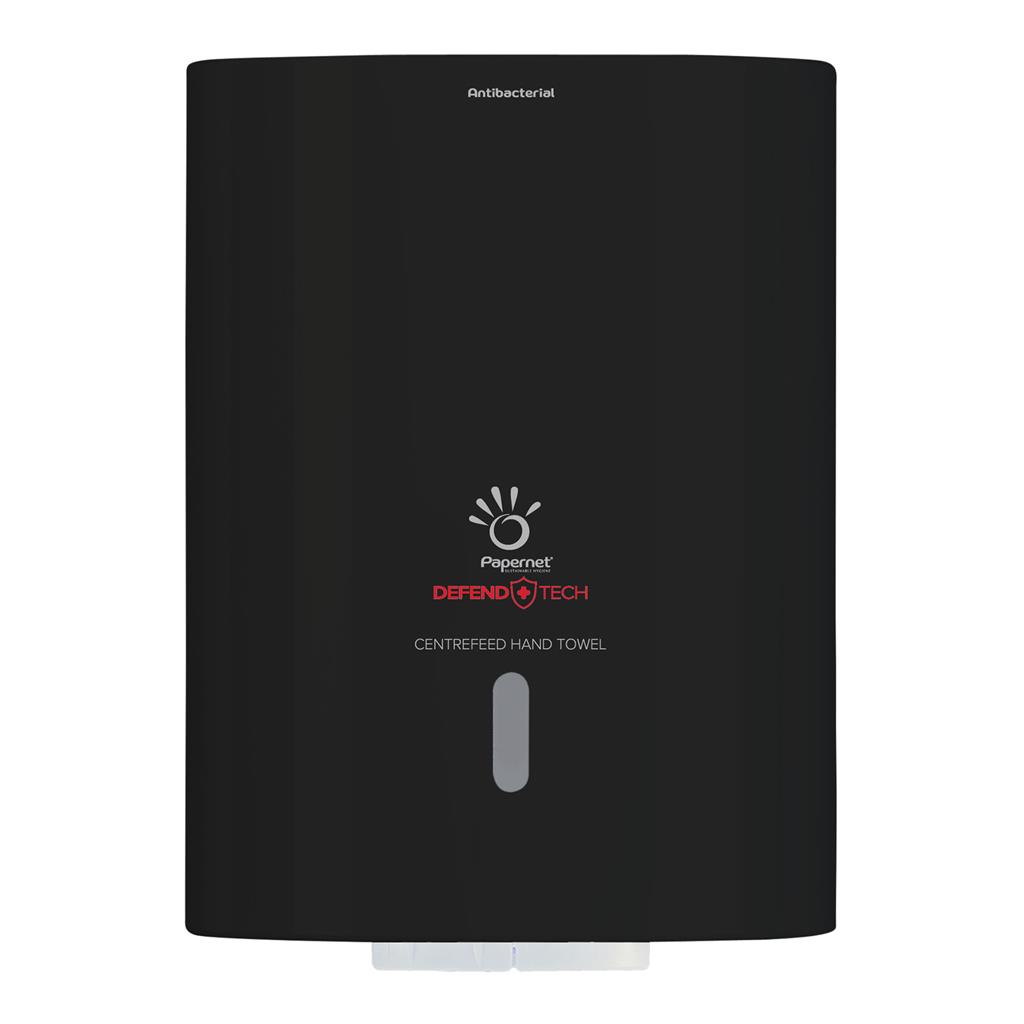 Spender für Handtuchrolle Centrefeed Defend Tech Technologie; schwarz