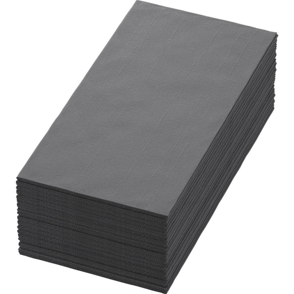 Bio-Dunisoft-Servietten granite grey 40 x 40 cm,  1/8 Buchfalz