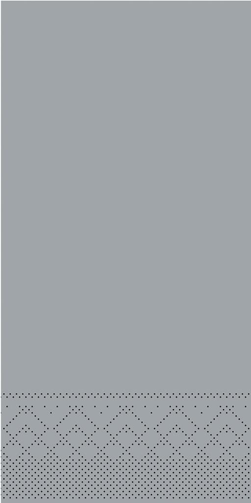 Tissue 3-lg Serviette Basic grau 40 x 40 cm 1/8 Falz
