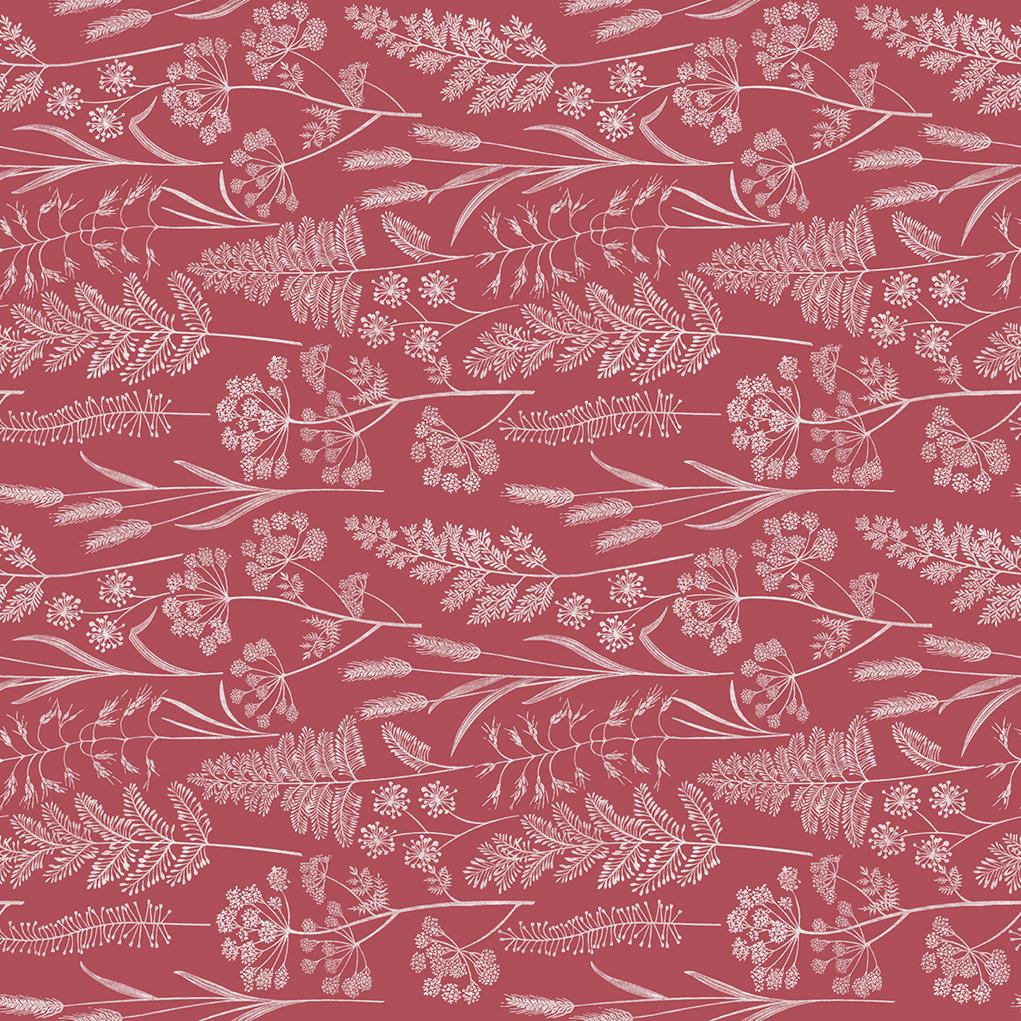 Linclass Tischdecke Benjamin bordeaux 80 x 80 cm 1/8-Falz