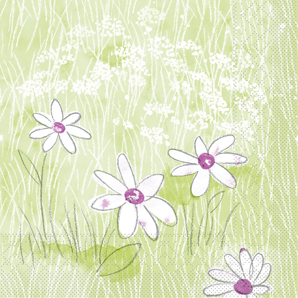 Tissue Serviette Lilly & Lenni 40 x 40 cm 1/4 Falz 3-lg