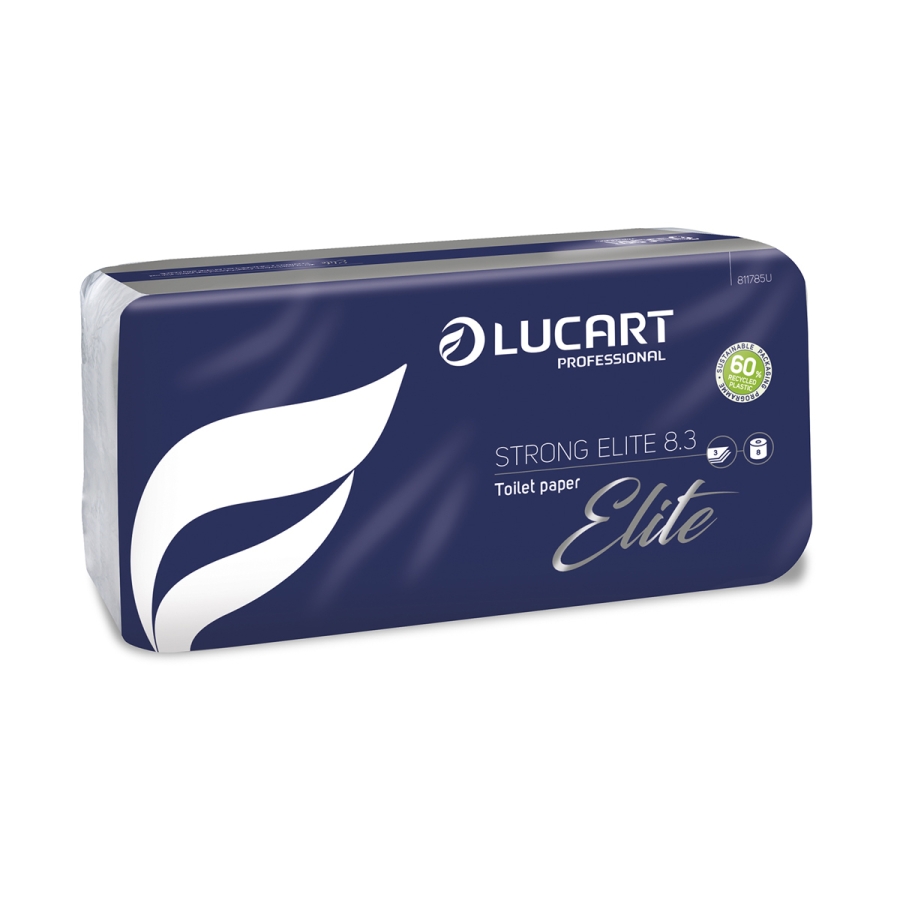 Toilettenpapier "Strong Lucart 8.3 Elit" 3-lg. 250 Blatt - Zellstoff