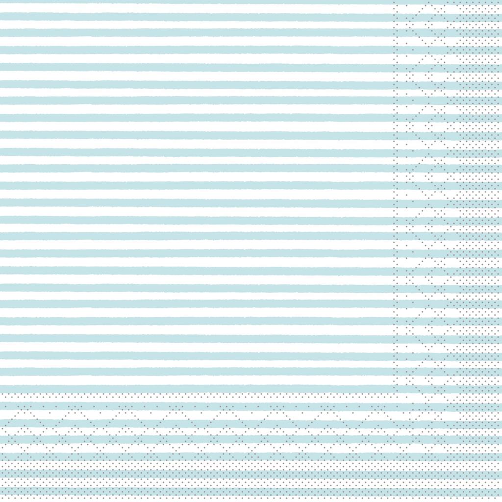 Tissue 3-lg Serviette Heiko hellblau 40 x 40 cm 1/4 Falz