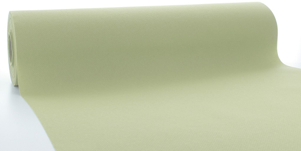 Linclass-Premium Tischläufer Tonja salbe 40 cm x 24 m