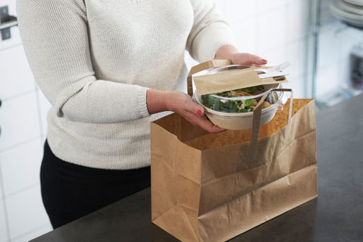 Salatschale 1200ml, Bagasse Braun, Bagasse