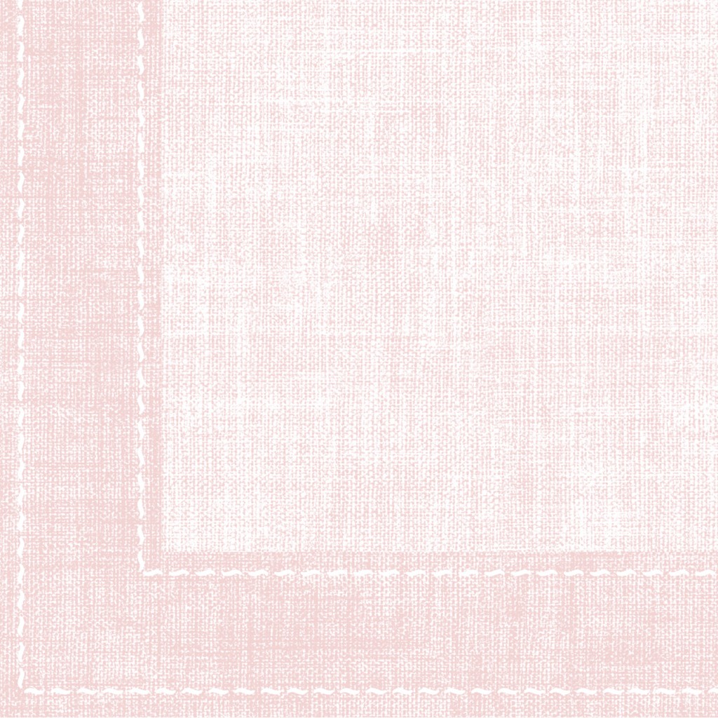 Linclass Serviette Zione rosé 40 x 40 cm 1/4 Falz