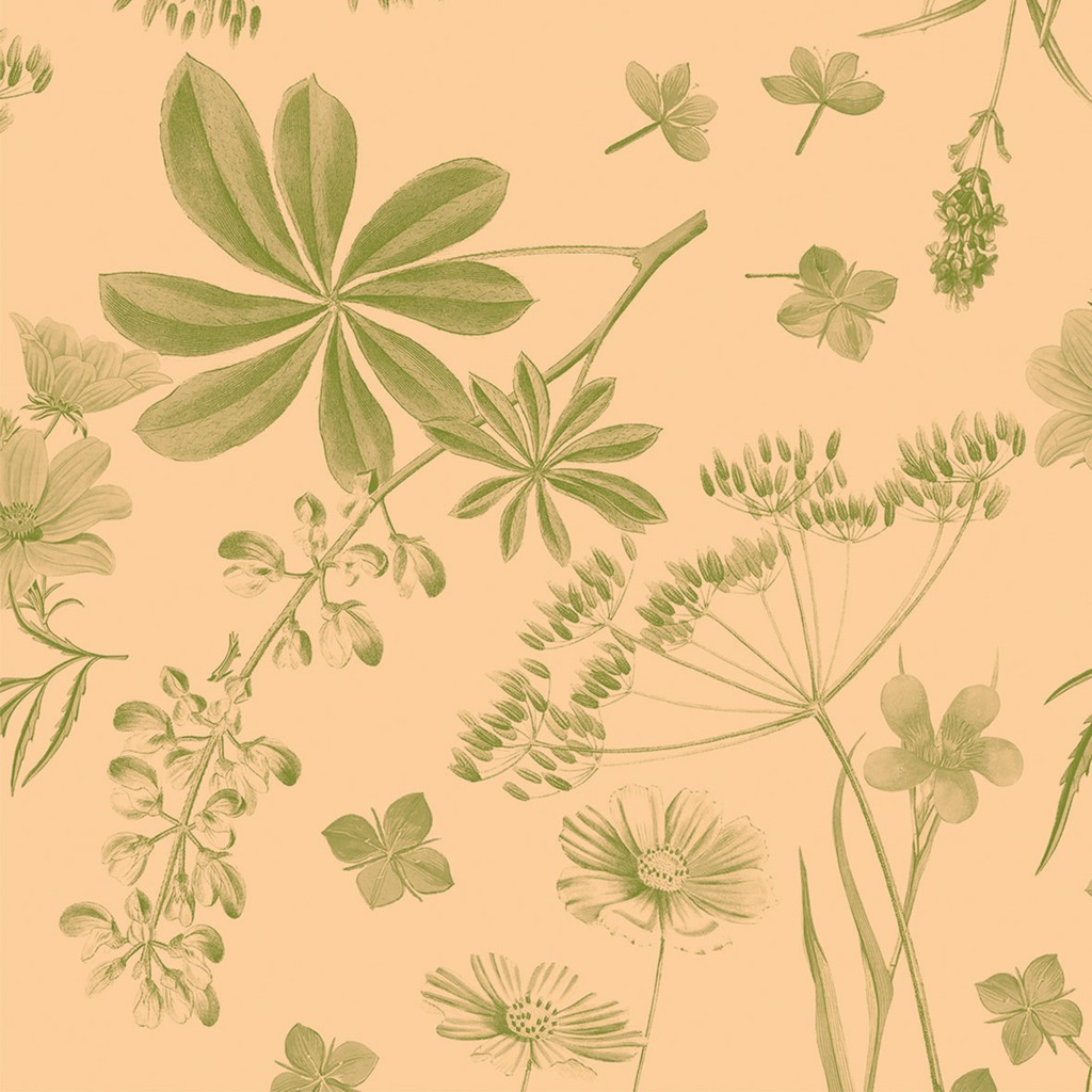 Linclass Serviette Opus Flora 40 x 40 cm 1/4 Falz