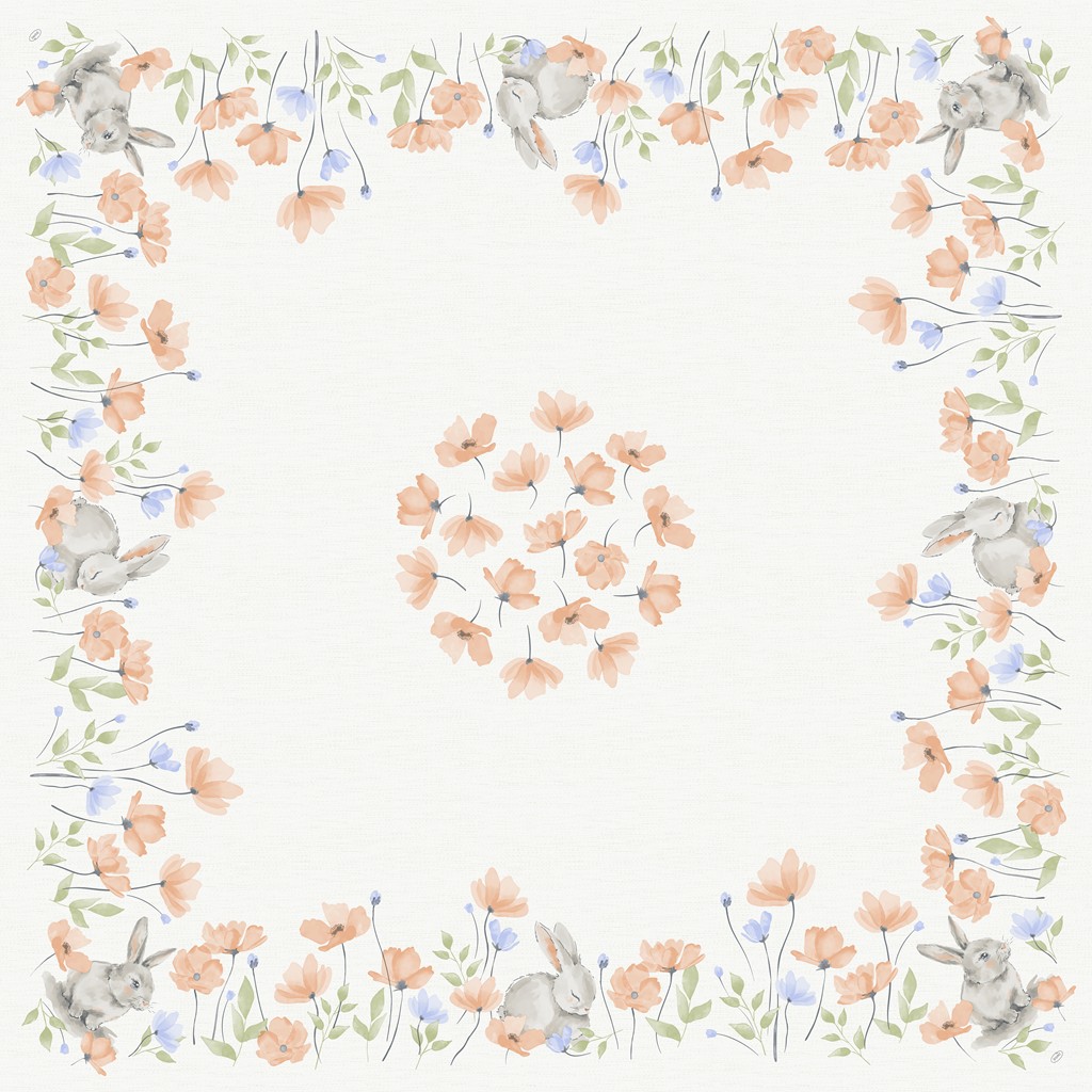 Mitteldecken Dunicel Bunny Bloom, 84 x 84cm