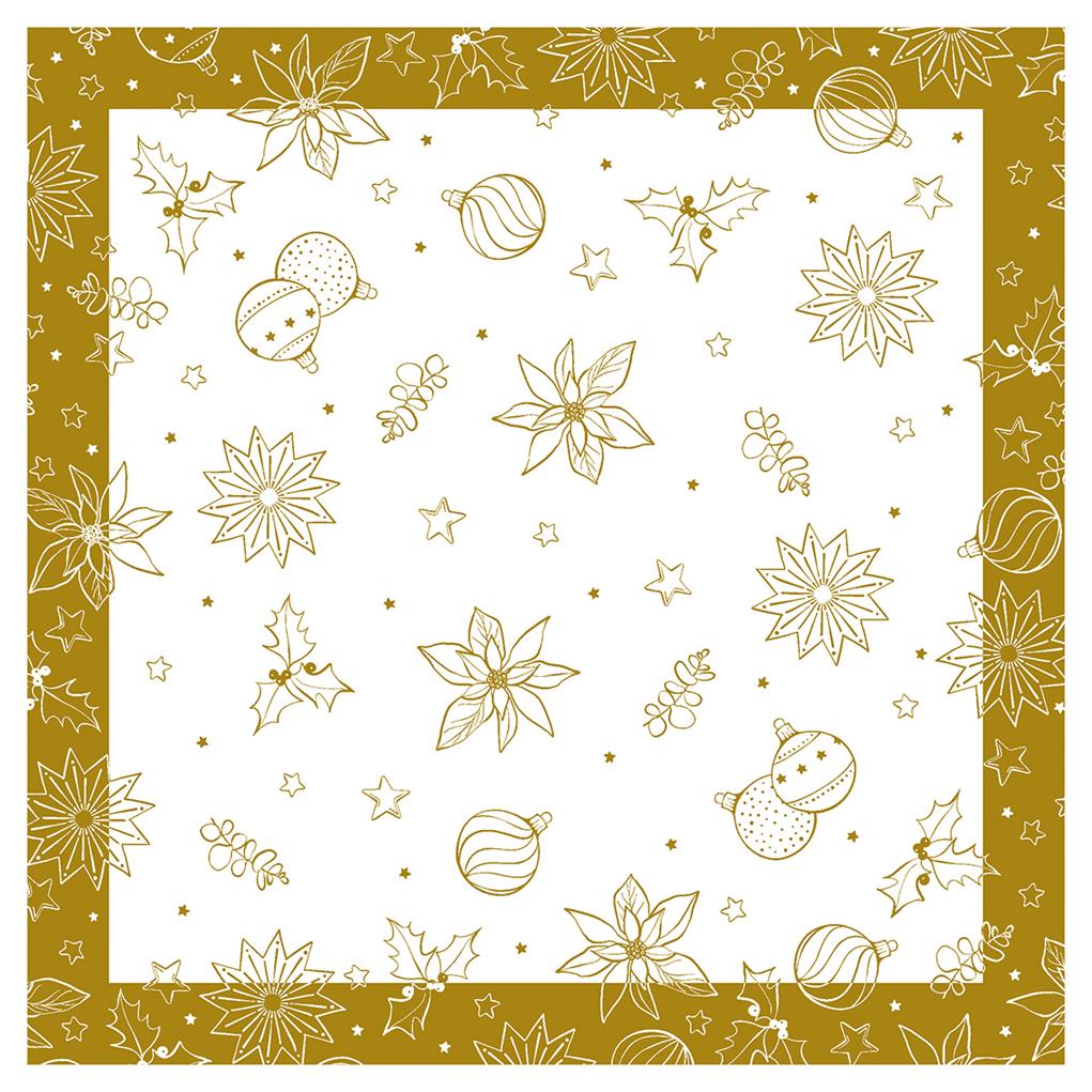 Linclass Tischdecke Milan weiß 80 x 80 cm 1/8-Falz Linclass Tischdecke Milan weiß 80 x 80 cm 1/8-Falz