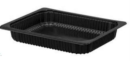 PP-Schale 1/2 GN, Volumen: 3350 ml 325 x 265 x 50 mm Schwarz