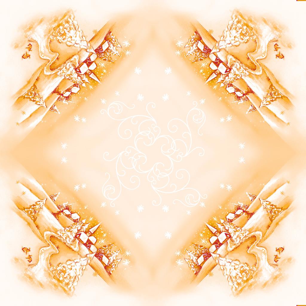 Linclass Tischdecke  Silence 80 x 80 cm 1/8-Falz