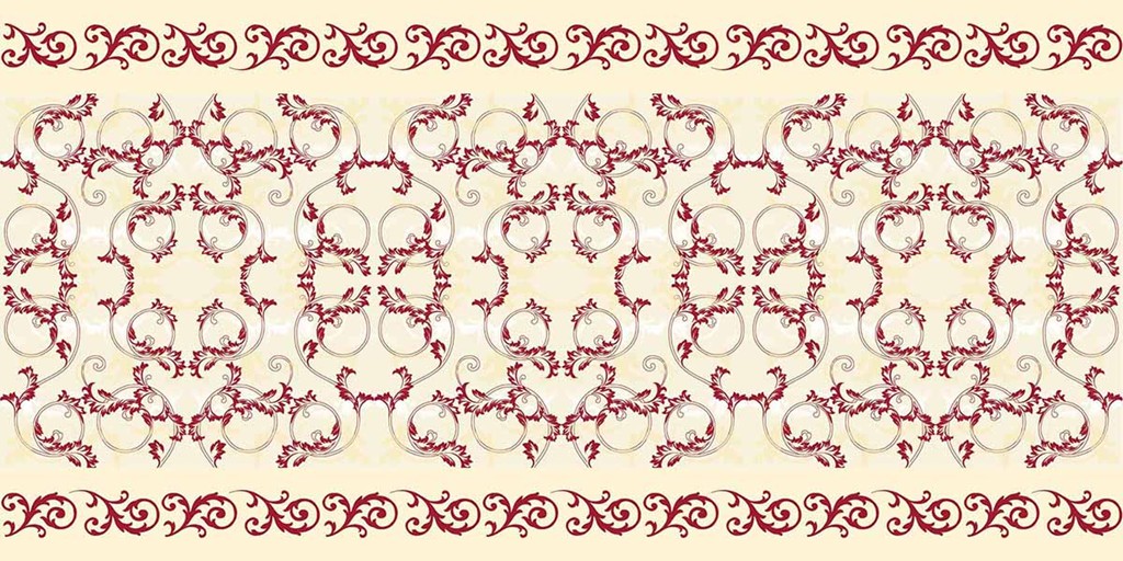 Linclass Tischläufer Michel bordeaux 40 cm x 24 m