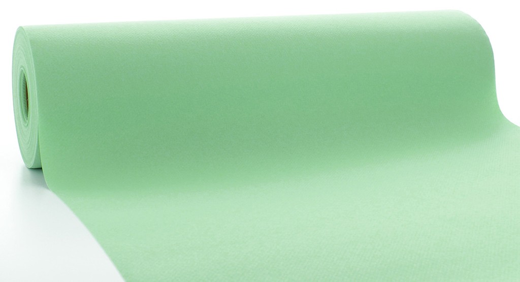 Linclass Tischläufer Basic pistazie 40 cm x 24 m