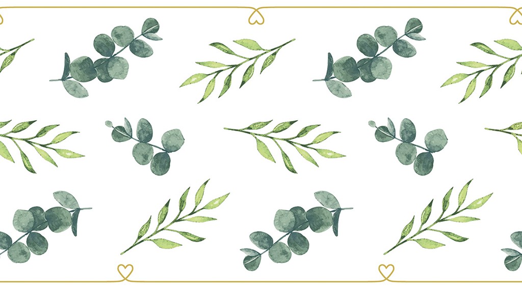 Linclass Tischläufer Eukalyptus 33 cm x 20 m