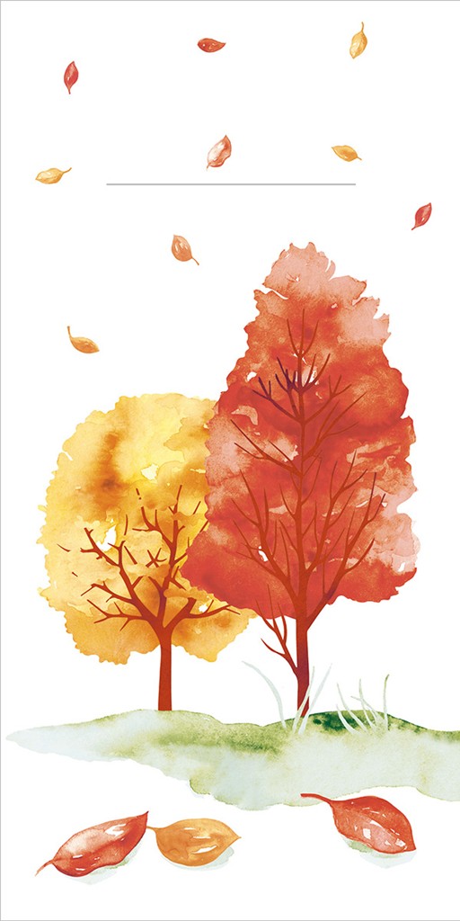 Linclass Pocket-Napkins Herbstwald 40 x 40 cm 1/8 Falz