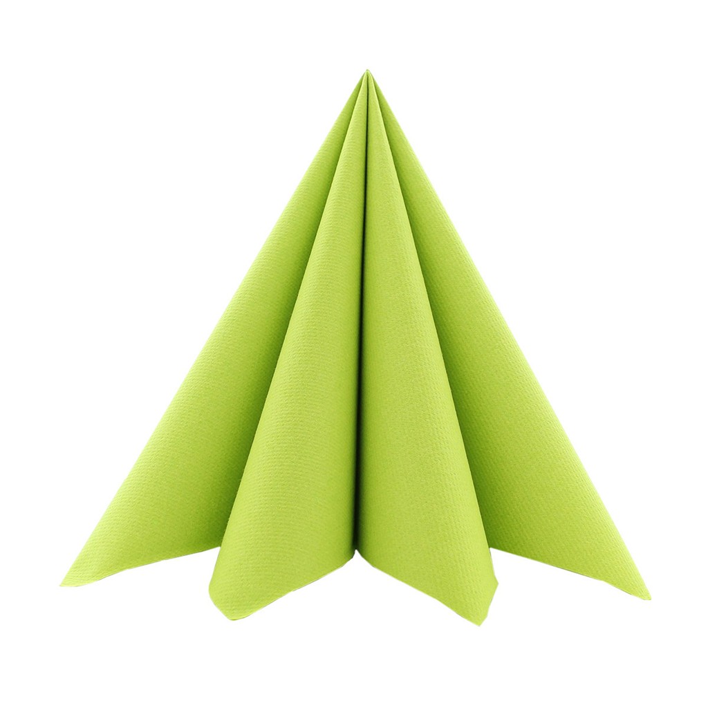 Linclass Serviette Basic kiwi 40 x 40 cm 1/4 Falz