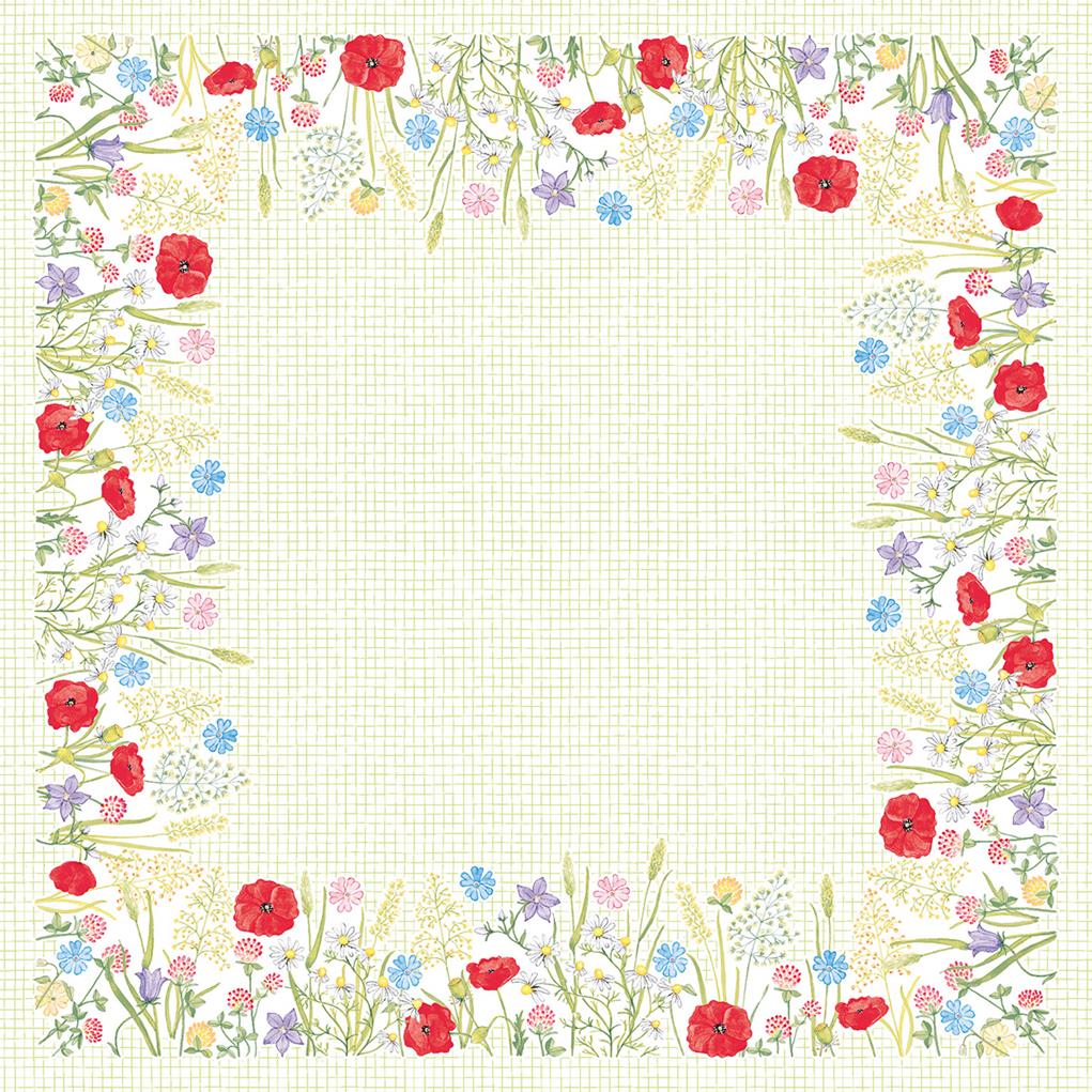 Linclass-Premium Tischdecke  Susanne 80 x 80 cm 1/8-Falz
