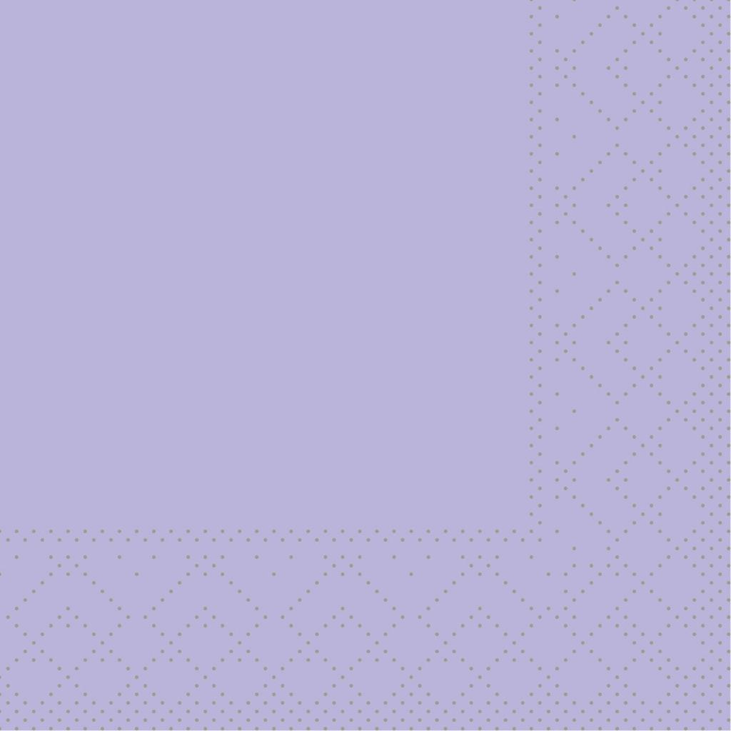 Tissue 3-lg Serviette Basic lila 20 x 20 cm 1/4 Falz