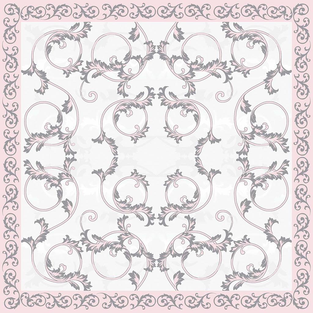 Linclass Tischdecke Michel grau 80 x 80 cm 1/8-Falz