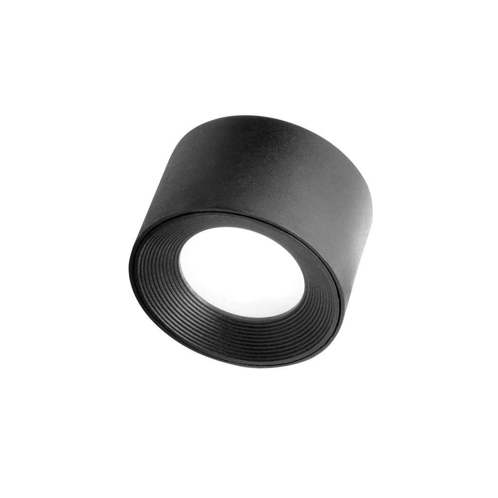 Leuchtkopf -VALUMO- Ø 7,5 cm, H: 5 cm ABS, Farbe: schwarz 1x LED 1,5 W / 170 l