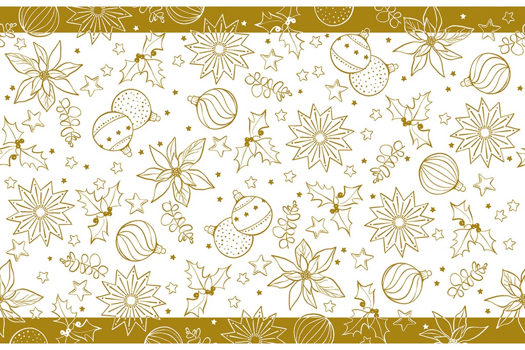 Linclass-Premium Tischläufer Milan weiß 40 cm x 24 m