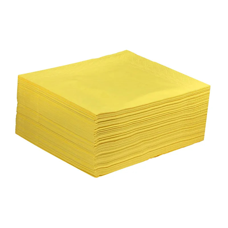Servietten "Smartline" 1-lg. gelb 32x32cm 1/4 Falzung