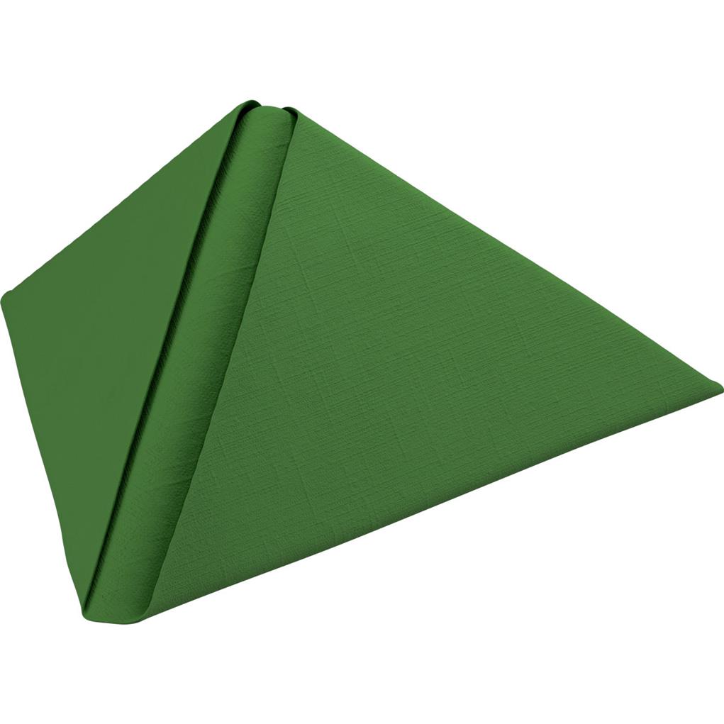 Dunilin-Servietten leaf green 40 x 40 cm,  1/4 Falz