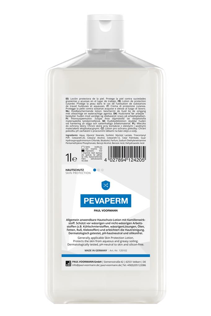 Hautschutz "Pevaperm" 1L Hartflasche