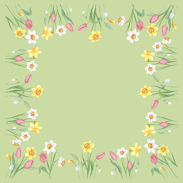 Mitteldecken Dunicel Spring Melody, 84 x 84cm
