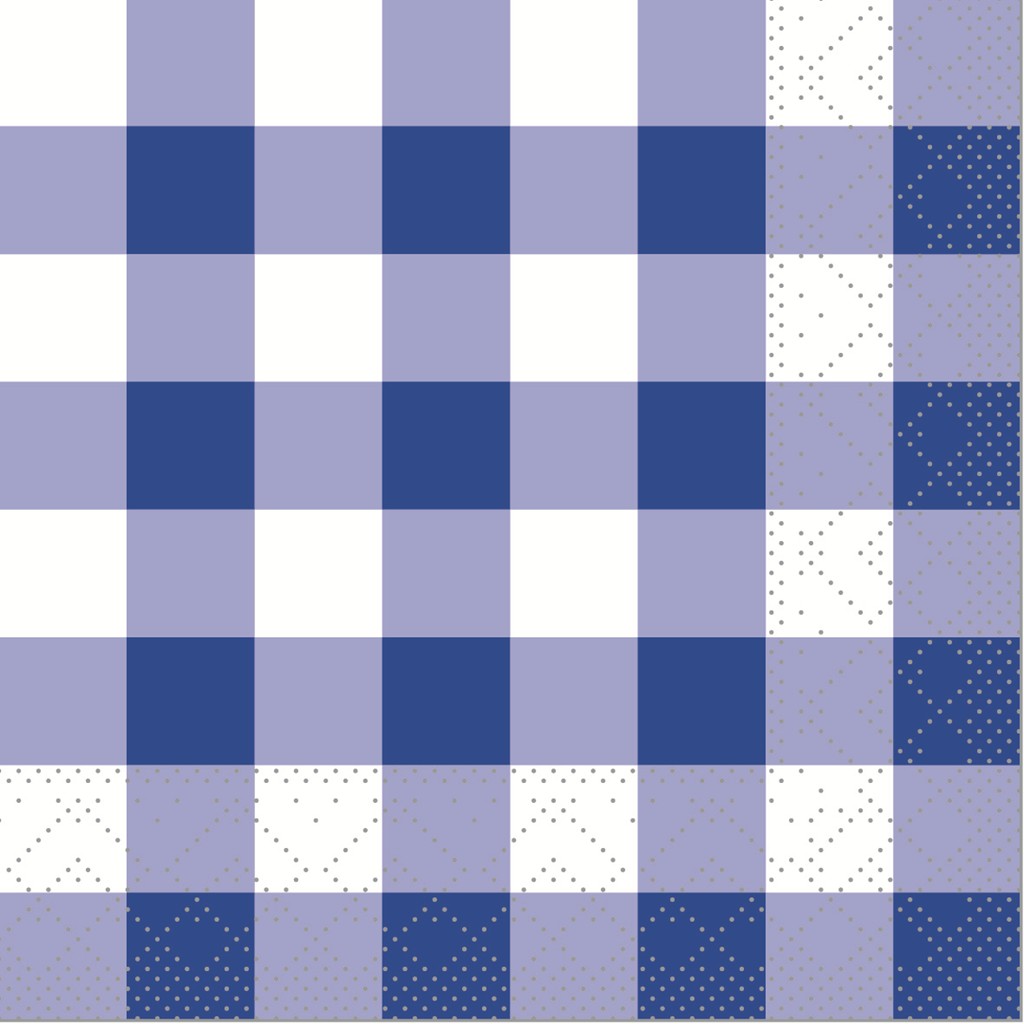 Tissue Serviette Karo 24 x 24 cm 1/4 Falz 3-lg.