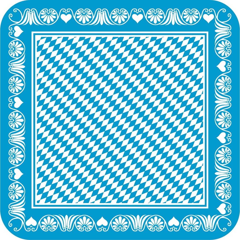 Filzpappe  Bierdeckel Bavaria 93 x 93 mm