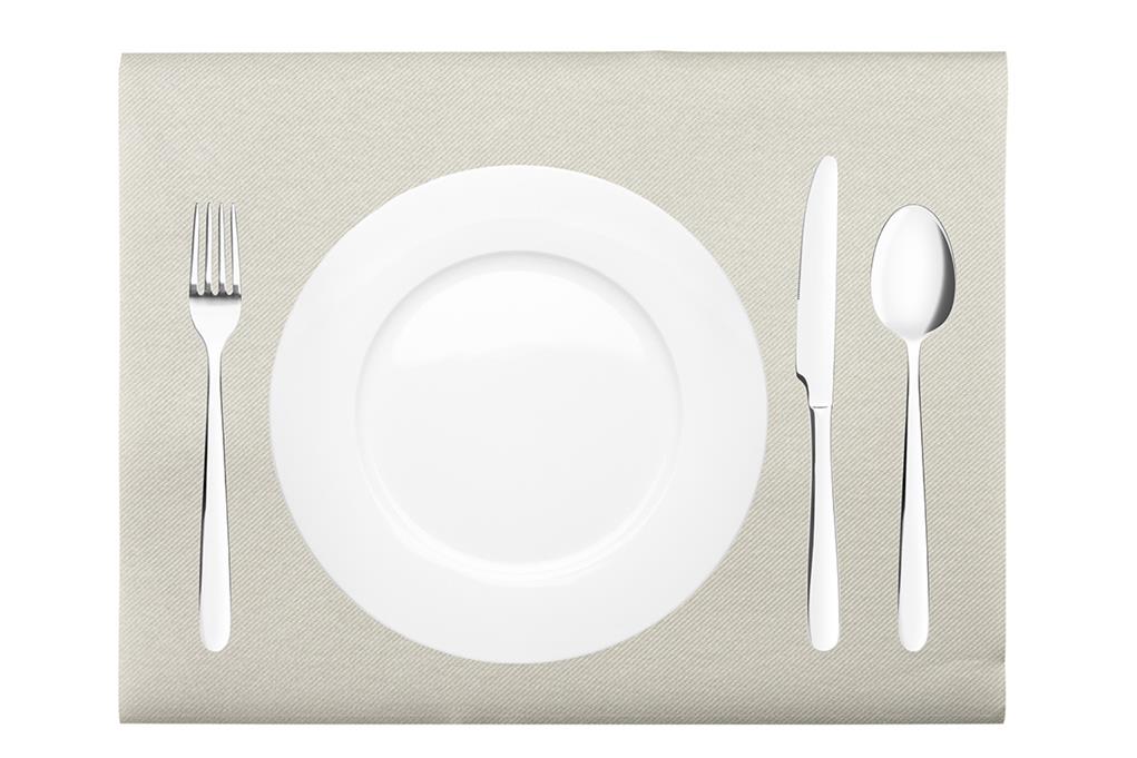 Linclass-Premium Tischsets  Basic silber 40 x 30 cm