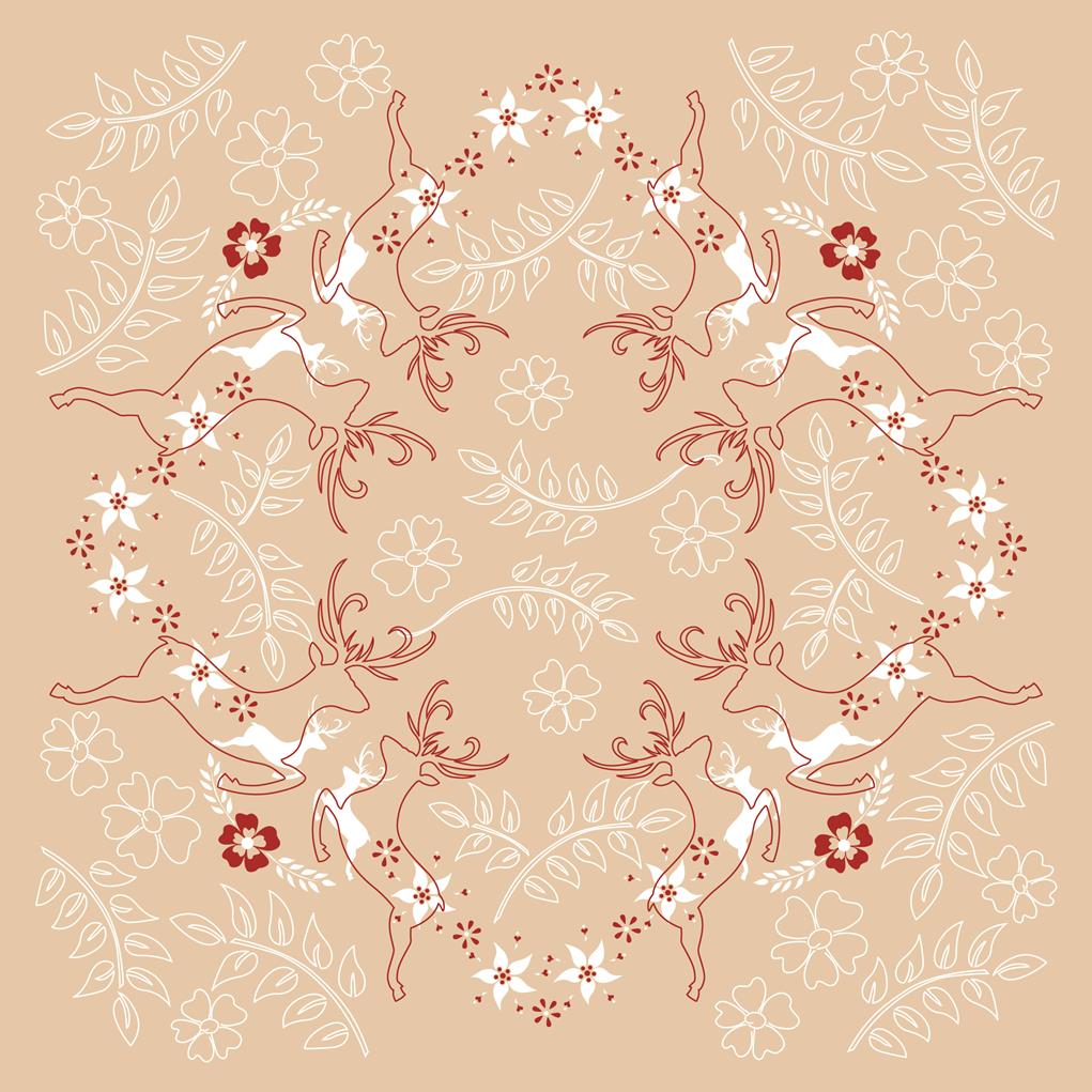 Linclass Tischdecke Leonard beige-bordea 80 x 80 cm 1/8-Falz Linclass Tischdecke Leonard beige-bordea 80 x 80 cm 1/8-Falz