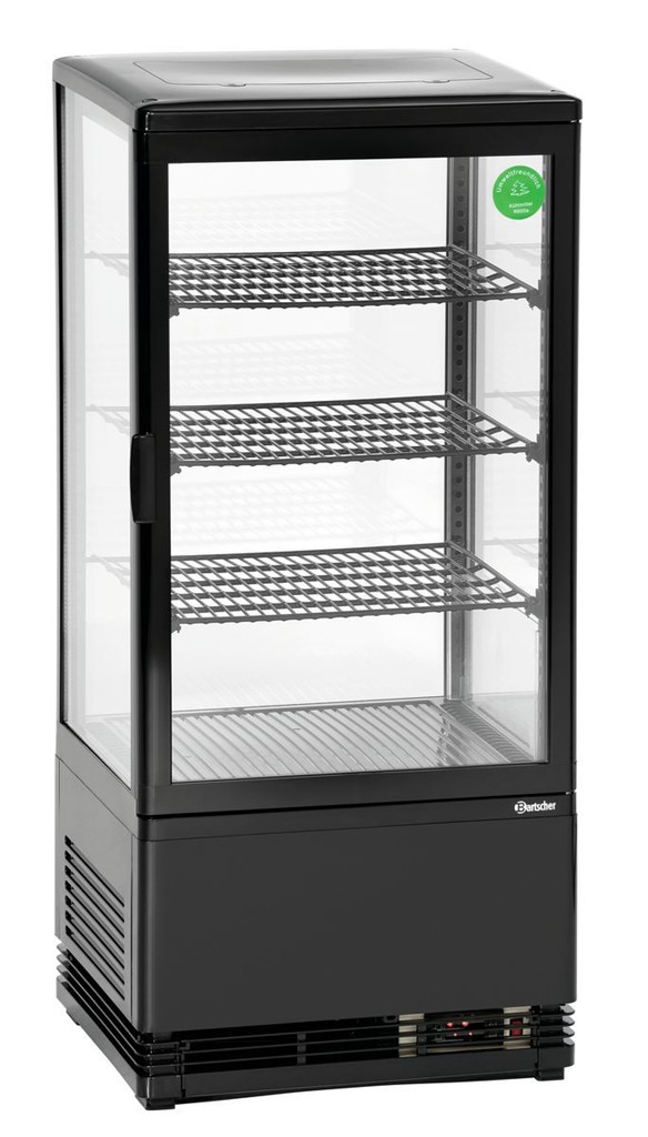 Mini-Kühlvitrine 78L, schwarz