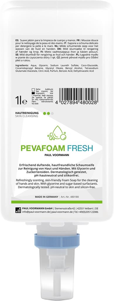 Hautreinigung "Pevafoam Fresh" 1L Care&C