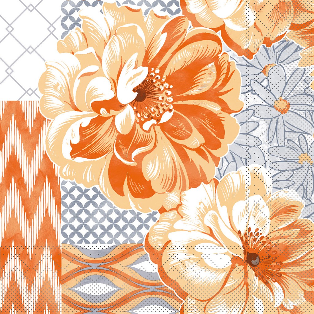 Tissue Serviette Ronja 40 x 40 cm 1/4 Falz 3-lg.