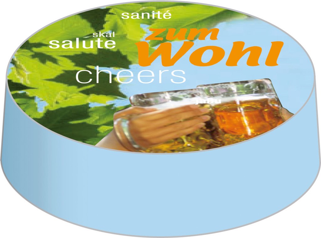 Karton  Caps Biergarten 74mm