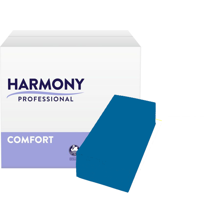 Servietten Harmony 2-lg dunkelblau 33x33cm 1/8 Falzung