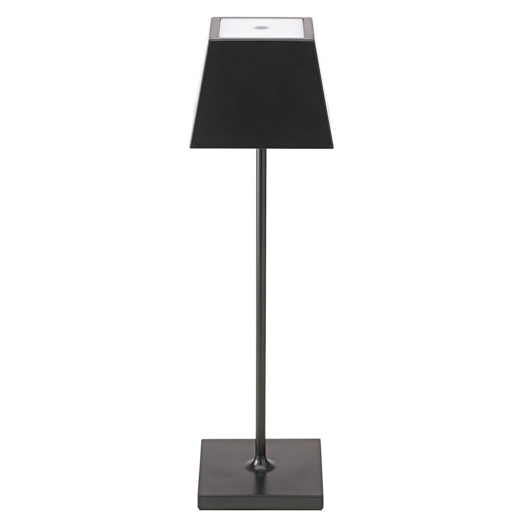 LED Tischleuchte kabellos Nuinde 38,0 cm (H) 10,0 cm (D) schwarz