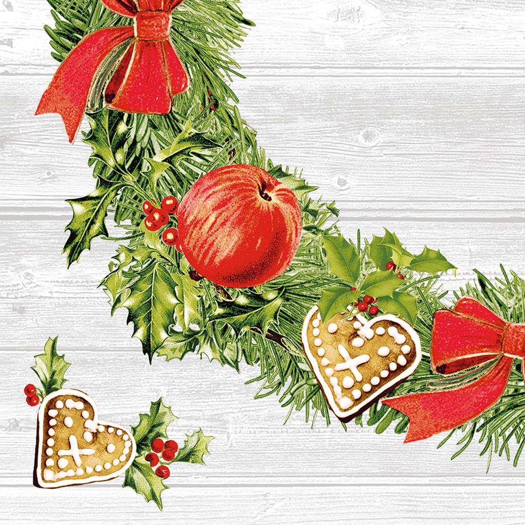 Linclass-Premium Serviette  Advent 40 x 40 cm 1/4 Falz